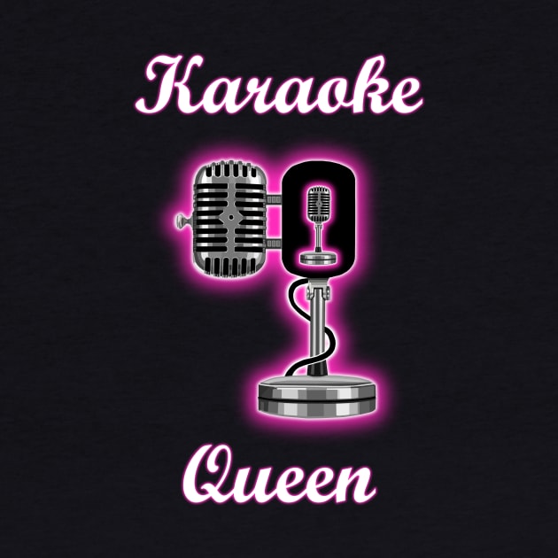 Karaoke Queen Pink Glowing Microphone by Art by Deborah Camp